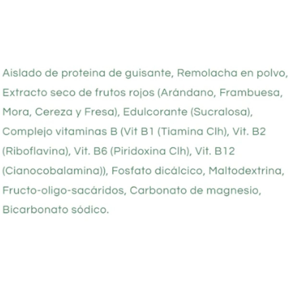 Proteína vegana orgánica con frutos rojos y vitaminas - 600g - LiveMore