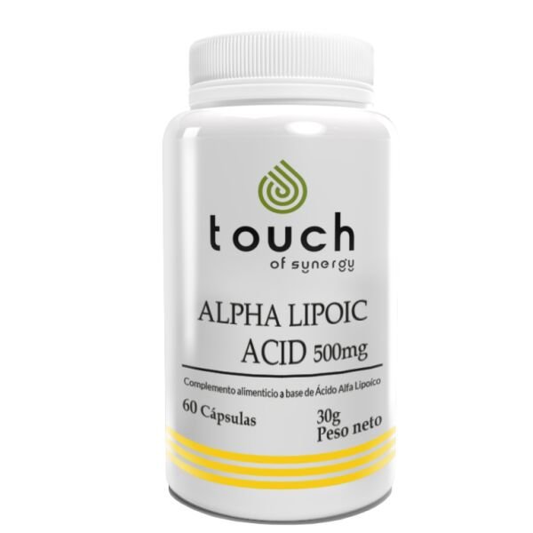 Ácido Alpha Lipoico 500mg 60 cápsulas vegetales (genera energía)