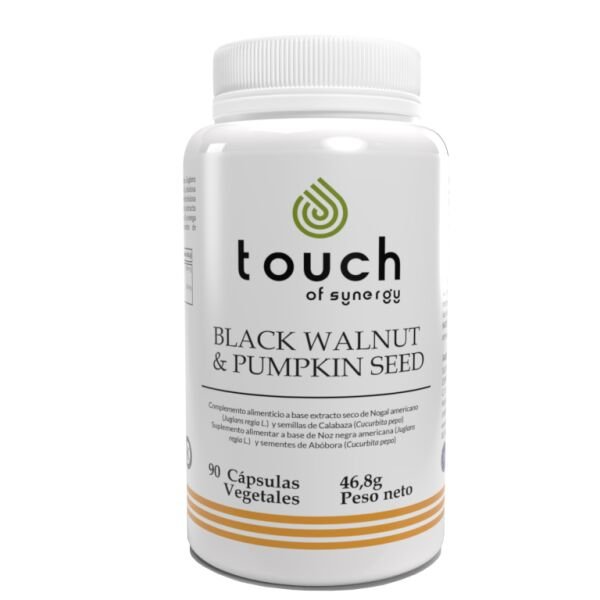 Black Walnut and Pumpkin Seed – 90 cápsulas vegetales (Nogal negro y semilla de calabaza)