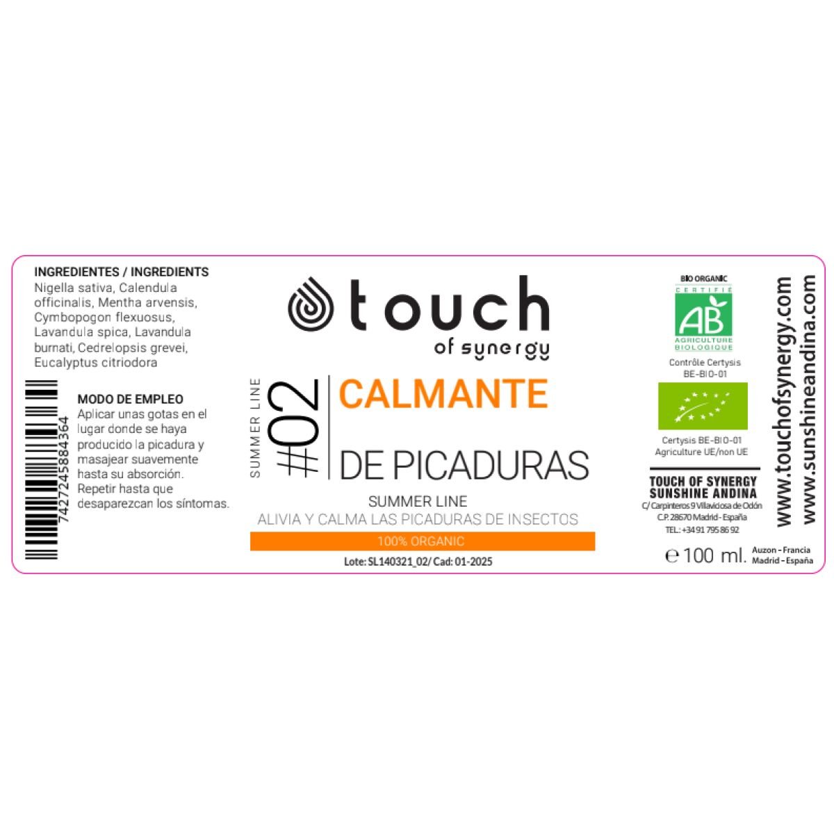 Calmante de picaduras - 100ml - Imagen 2