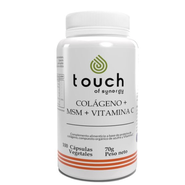 Colágeno + MSM + Vitamina C – 100 cápsulas vegetales