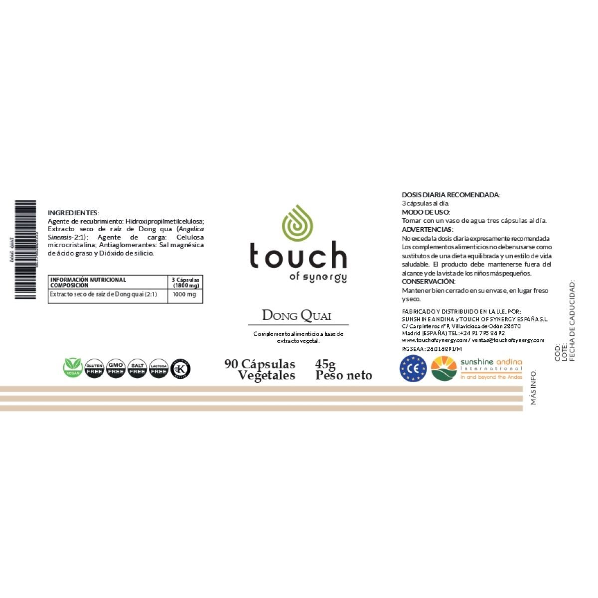 Dong Quai 90 cáps ( alivio del síndrome premenstrual)