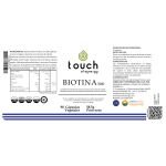 Biotina 5000µg – 90 cápsulas vegetales (Vitamina B7 con colágeno, zinc, y extractos vegetales)