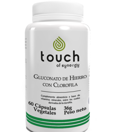 Gluconato de hierro con Clorofila 60 cáps. (tratamiento de la anemia ferropénica)
