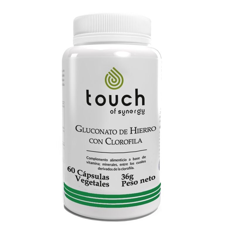 Gluconato de hierro con Clorofila 60 cáps. (tratamiento de la anemia ferropénica)