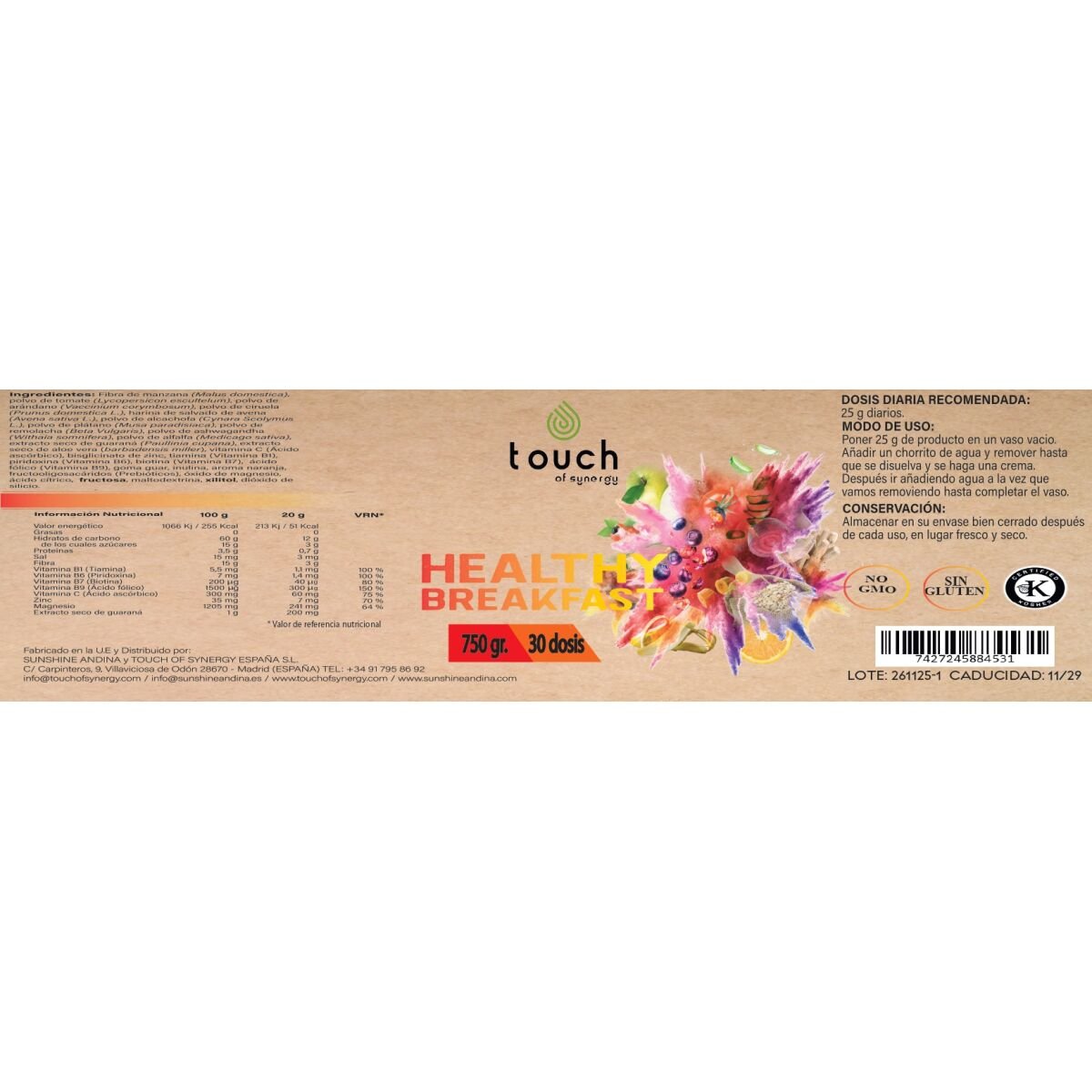 Healthy Breakfast - Bolsa 600 gramos (Desayuno saludable)