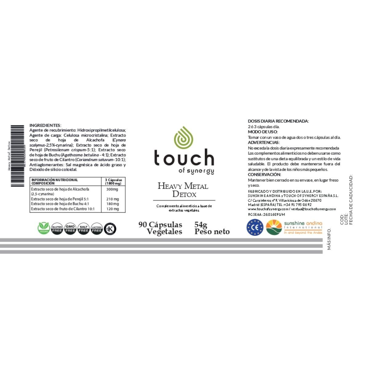 Heavy Metal Detox- Elimina los metales pesados