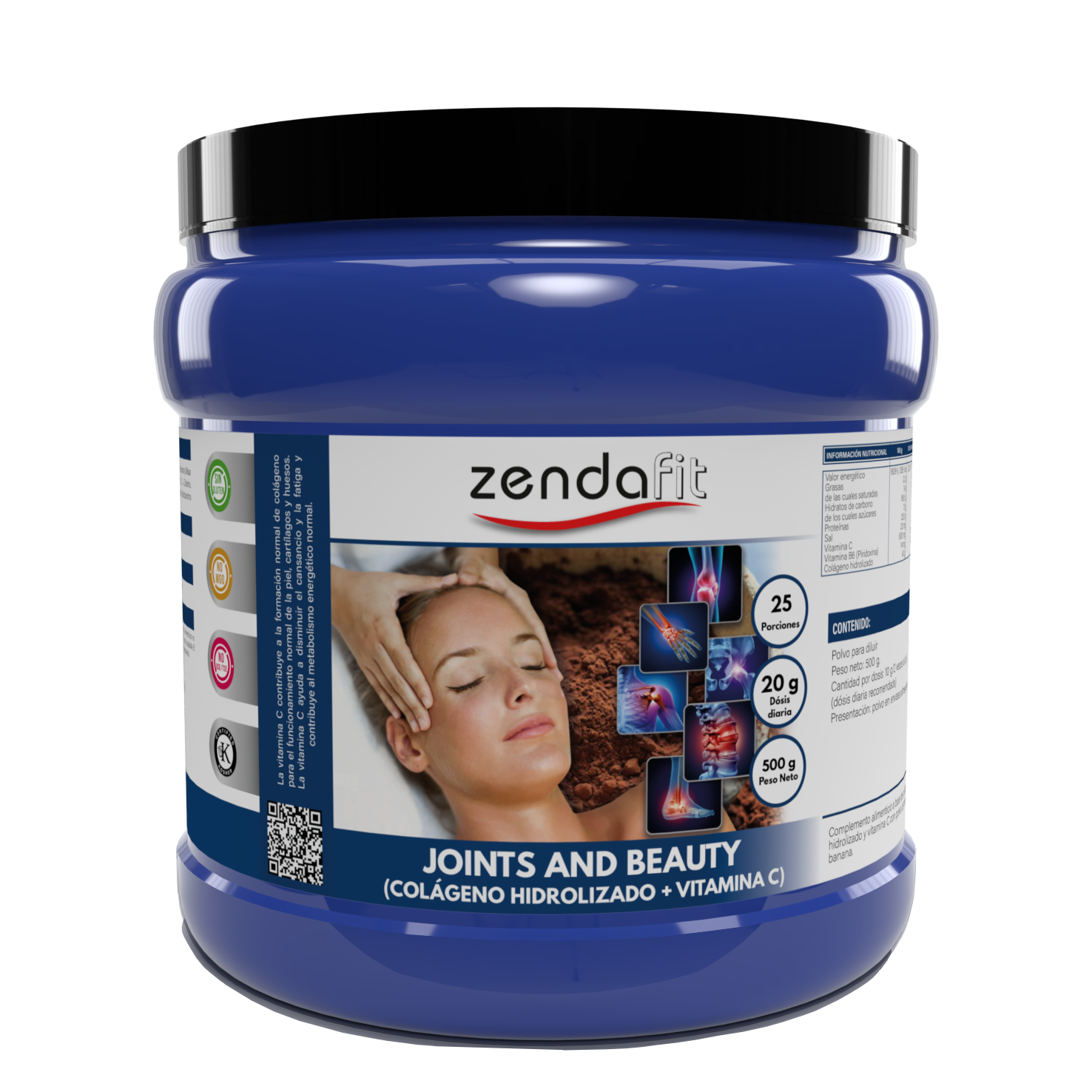 Joints and Beauty (Colágeno + Vitamina C) Colágeno Hidrolizado + Vitamina C - 500 gramos