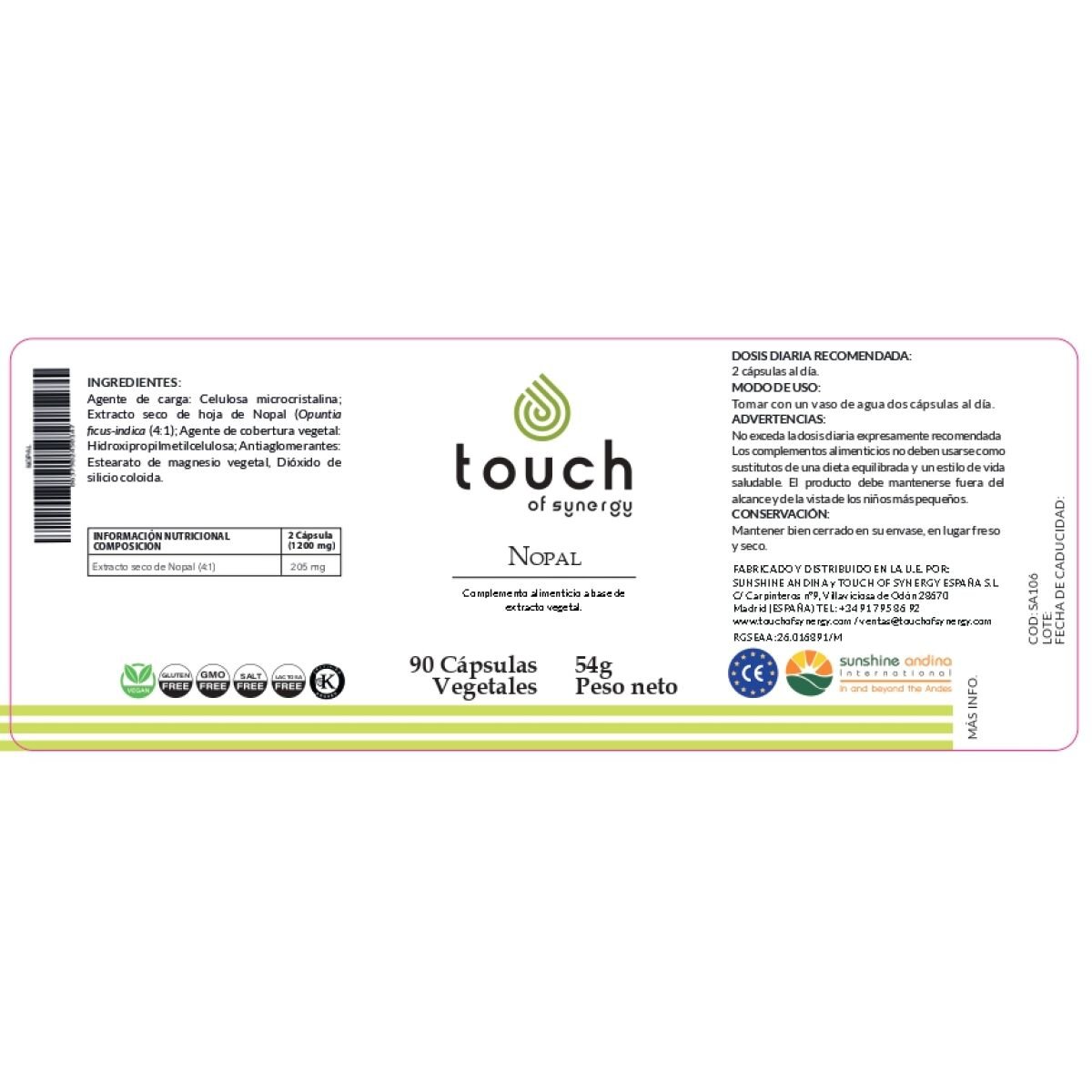 NOPAL 60 cáps (apoya el sistema digestivo y glandular)