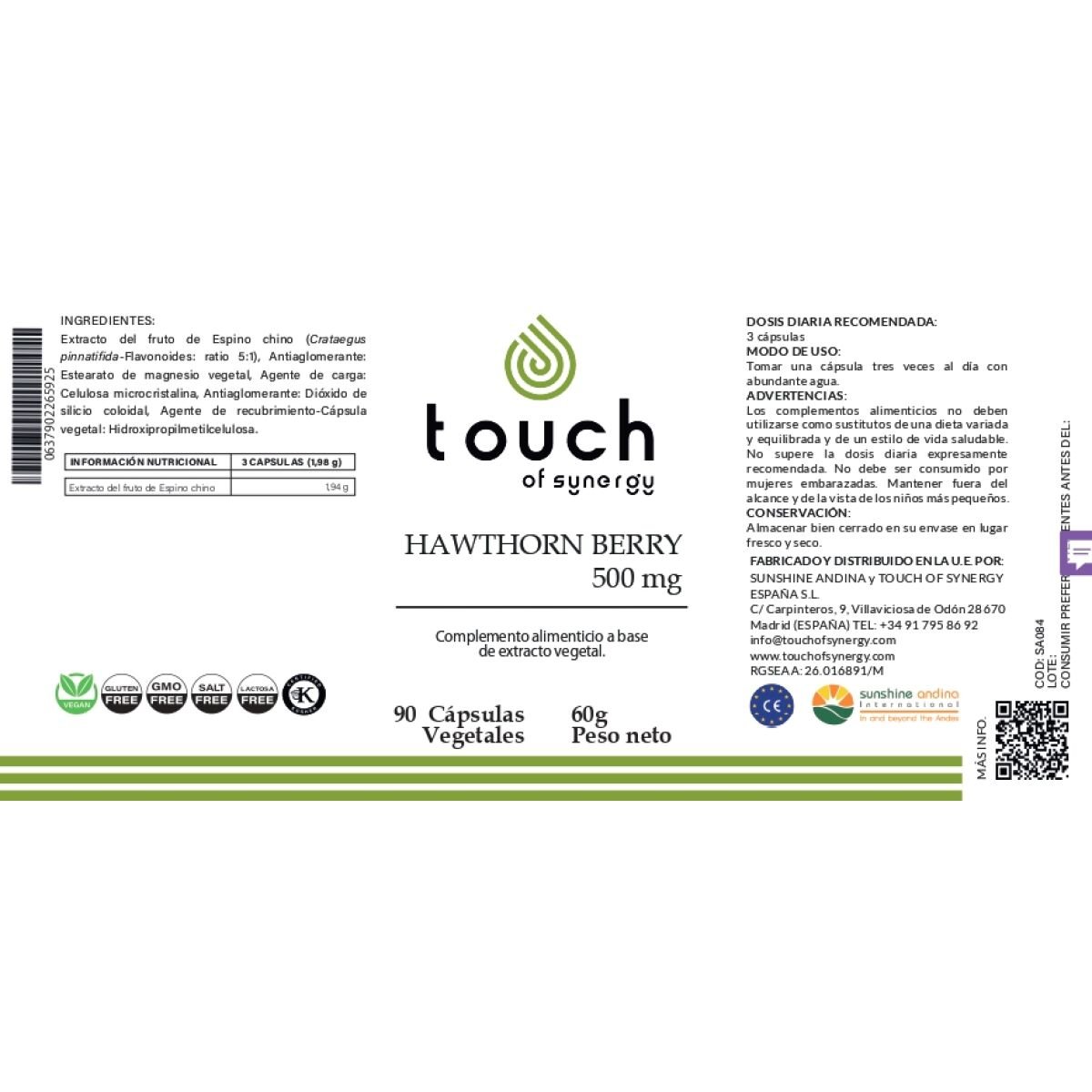 Espino blanco – 90 cáps vegetales