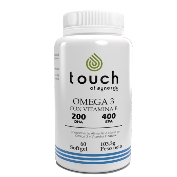 Omega 3 con Vitamina E – 240 softgels (Proveniente de anchoas) 400EPA 200DHA