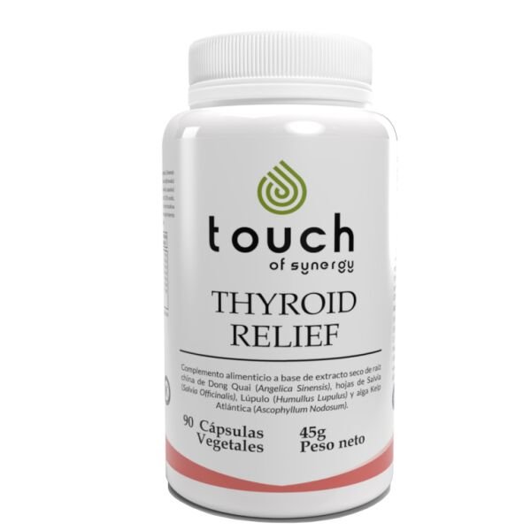 Thyroid Relief (Kelp, Salvia, Lúpulo) – 90 cápsulas vegetales (Apoyo para la tiroides)