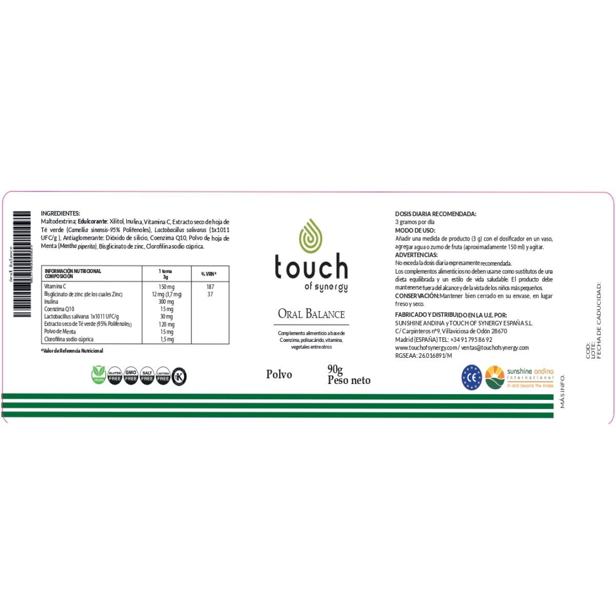 Oral Balance 90gr (mejora la salud oral y el aliento)