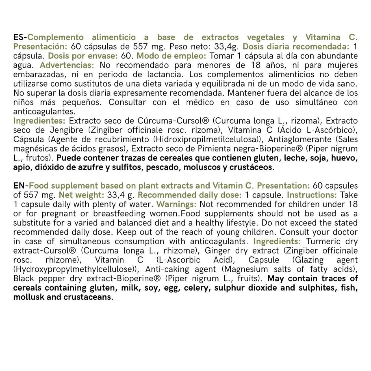 CÚRCUMA con BioPerine® y Gursol® - Imagen 3