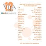 MULTIVITAMÍNICO 12 Vitaminas + 6 Minerales 100CAPSULAS - Imagen 2