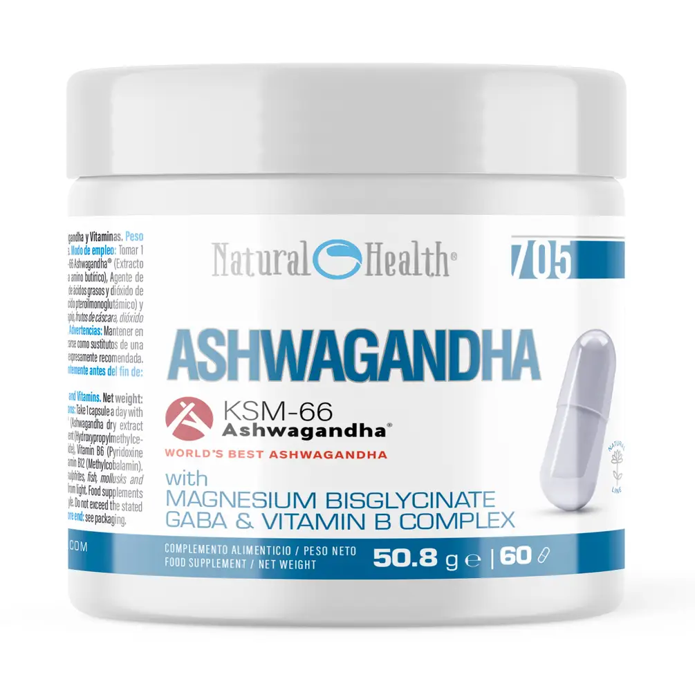 3dade4e37089c6fb7498b13c108f52be4da1611eec40ec5ec5c55806dfb767a1 ASHWAGANDA KSM66 - Imagen 1