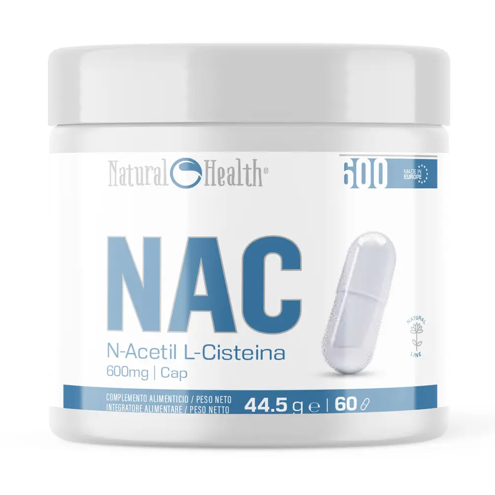 47a0df1190505779b17324ed564f33d85ef5d0ab62cae9957cfd0d187f16e50f NAC 600mg. 60 cap - Imagen 1