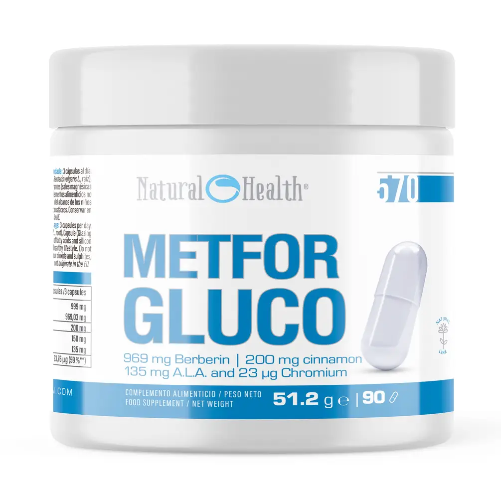 8f3cf52c3334a8f94f4236ee596a38c141e632d84b74dbcd0778ed1683e065f8 METFORGLUCO 90 CAP CONTROL DE LA GLUCOSA - Imagen 1
