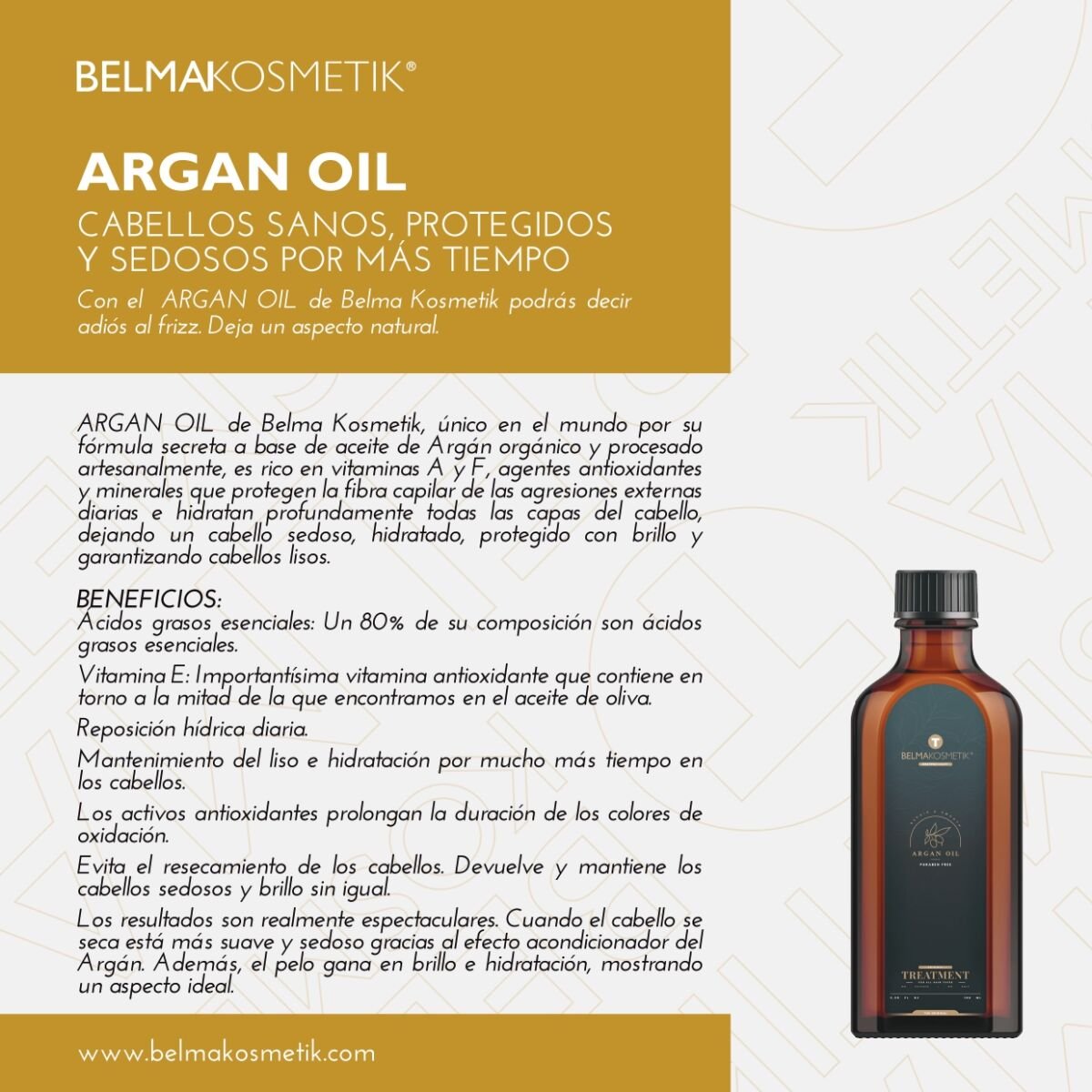 Belma kosmetik-Argán aceite de argán -Sérum 100 ml - Imagen 2