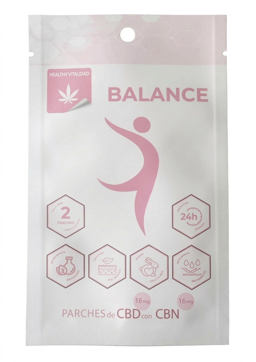 7 2 Parches CBD + CBN 32 mg Dolor Menstrual HEALTHY VITALIDAD BALANCE - Imagen 1