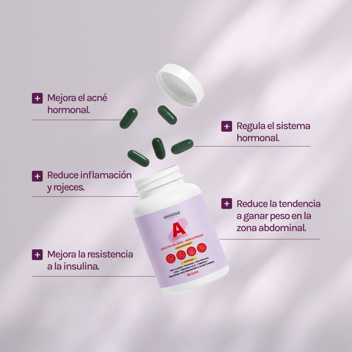 A CONTROL - ACNÉ HORMONAL & RESISTENCIA A LA INSULINA - Imagen 2