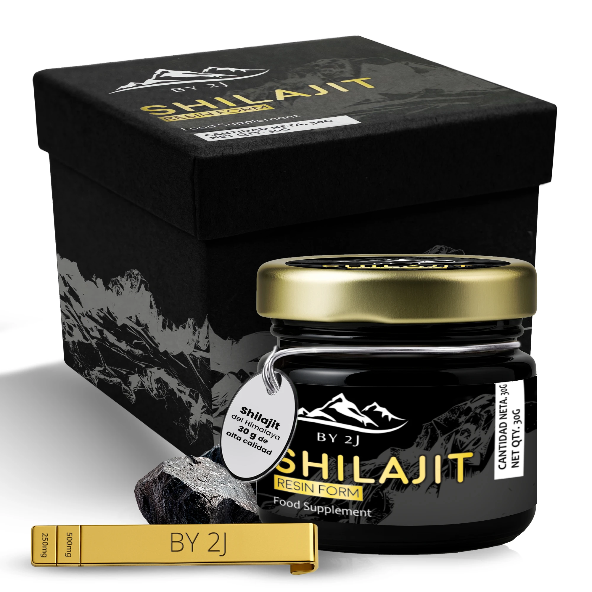 Shilajit Puro del Himalaya en formato resina