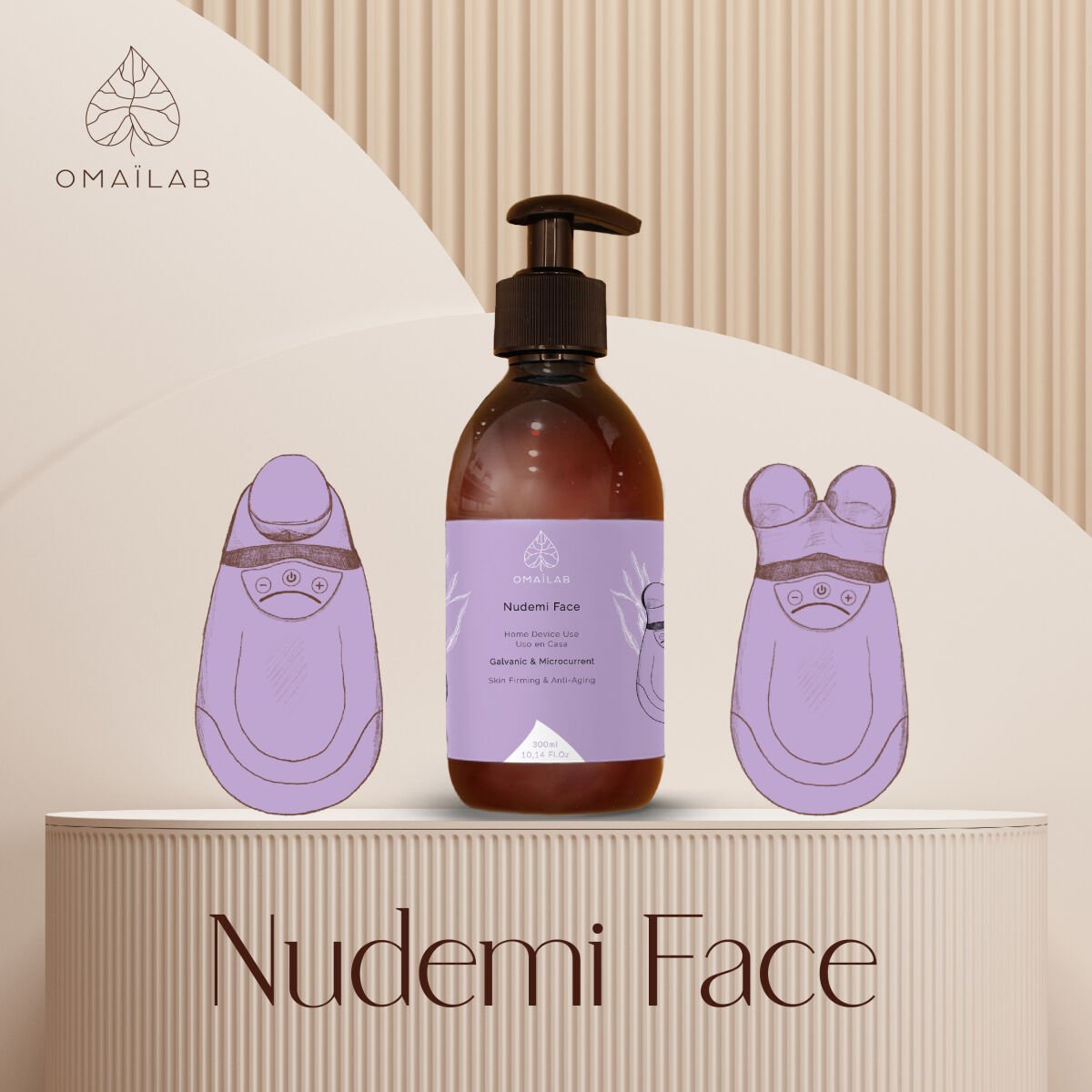 300 ml Gel NuFace NuSkin Foreo Compatible Ecológico Facial Corrientes Galvánica EMS - Imagen 2