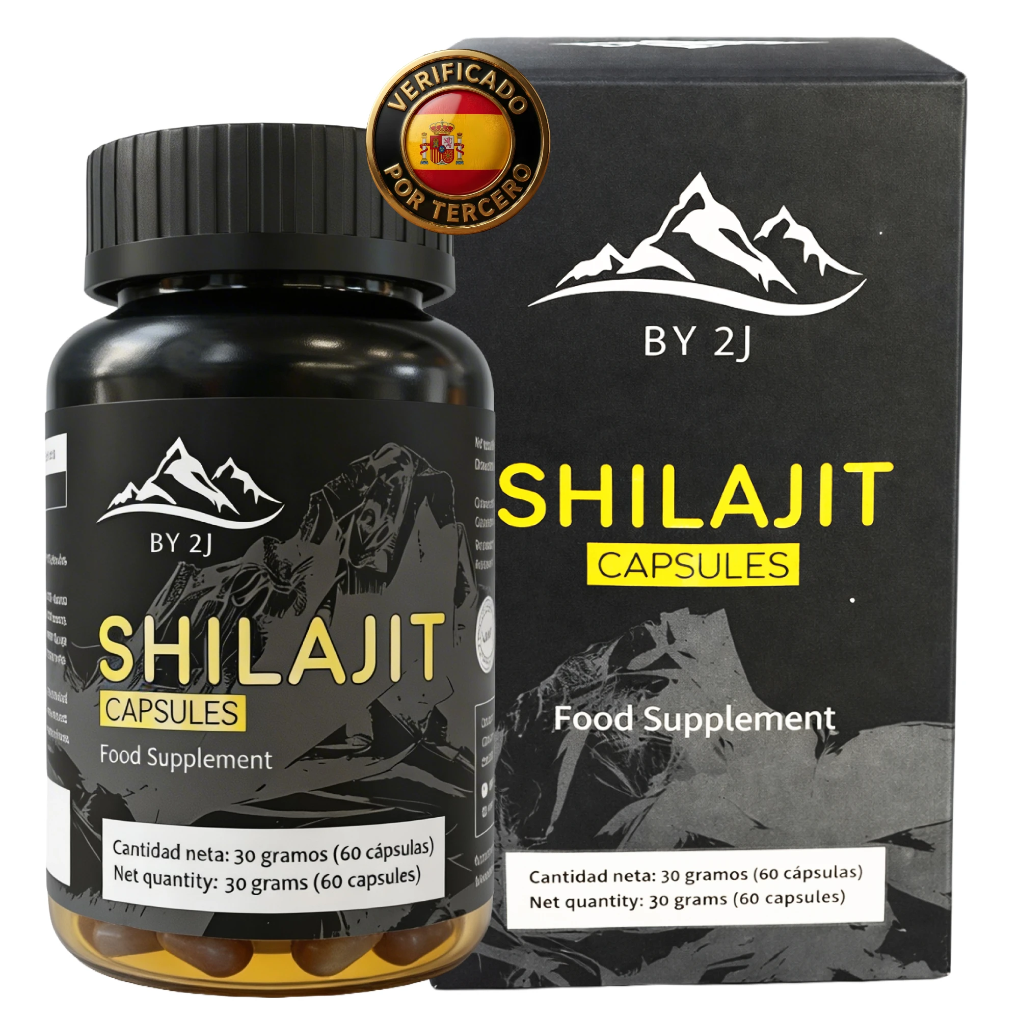 Shilajit Puro del Himalaya 60 cápsulas