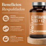 Wellium Vitamina D3 + K2 - Imagen 3