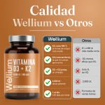 Wellium Vitamina D3 + K2 - Imagen 4