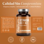 Wellium Vitamina D3 + K2 - Imagen 6