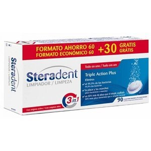 1156507-300Wx300H.jpg Steradent Triple Action 60+ 30 uds - Imagen 1