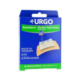 1393033-300Wx300H.jpg Urgo Quemaduras 10 x 7 cm 4 apósitos - Imagen 1