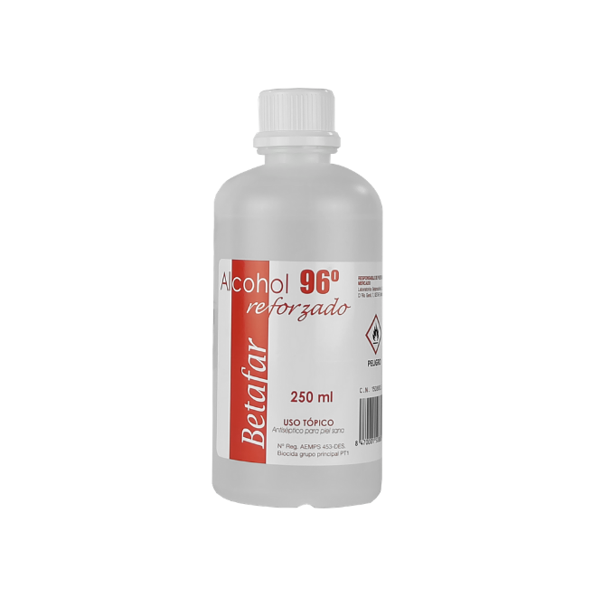 ALCOHOL-96-REFORZADO.png Alcohol 96º Betafar 250 ml - Imagen 1