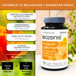 Serenivida – Amapola Californiana, Ashwagandha, Cáñamo y Azafrán – 30 cápsulas - Imagen 4