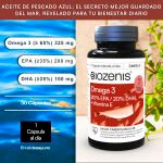 Omega 3 – 200 mg EPA + 100 mg DHA + Vitamina E – 30 cápsulas - Imagen 4