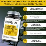 VitaB Complex – Complejo de Vitaminas B con PABA, Colina, Inositol, Bambú y Biotina – 30 cápsulas - Imagen 4