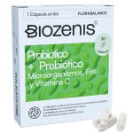 Florabalance – Probióticos + Prebióticos FOS + Vitamina C – 30 cápsulas