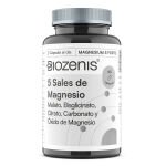 Magnesium 5 Forte – 5 Sales de Magnesio: Malato, Bisglicinato, Citrato, Carbonato y Óxido