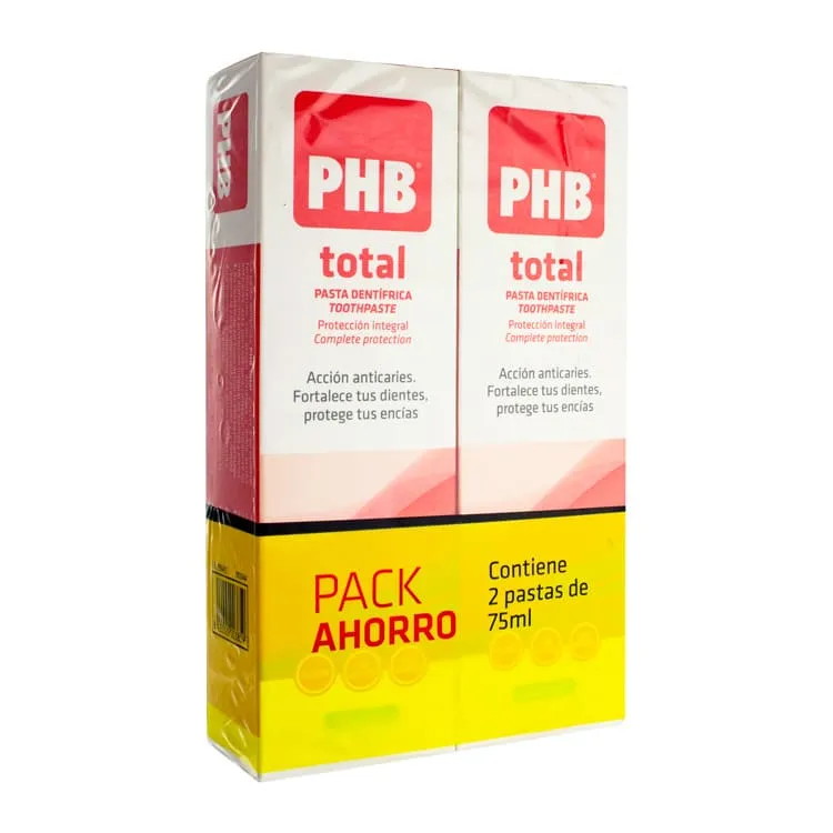 phb-total-pasta-dentifrica-pack-ahorro-191449.jpg.webp PHB Pasta Total Duplo 75 ml - Imagen 1